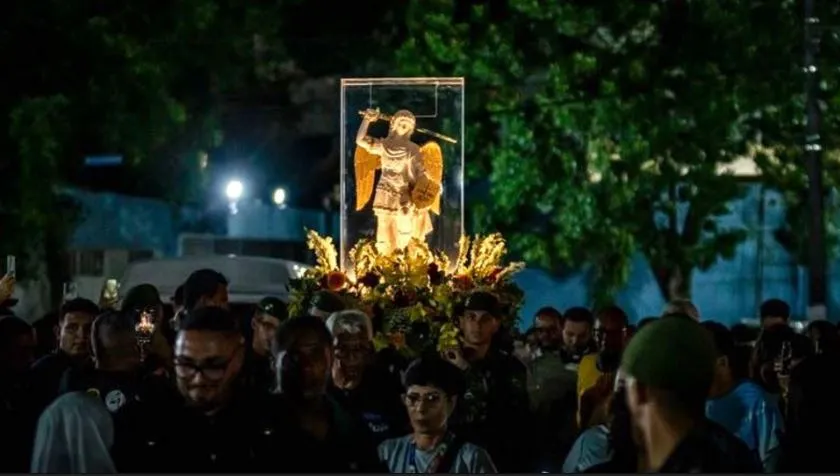 Imagem peregrina de São Miguel Arcanjo vinda da Itália chega a Goianésia do Pará nesta sexta-feira