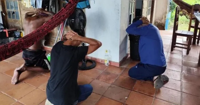 Os suspeitos foram encontrados numa casa numa área rural de Soure | Divulgação/PC