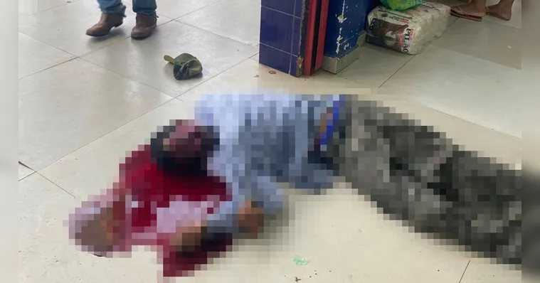Homem foi executado dentro do supermercado lotado | Reprodução