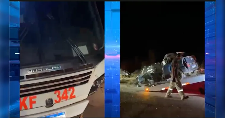 O veículo ficou completamente destruído e o condutor morreu na hora | Reprodução
