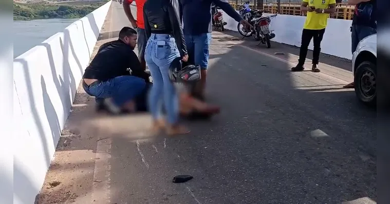 O idoso foi atingido na ponte, levado ao hospital da cidade, mas não resistiu | Divulgação
