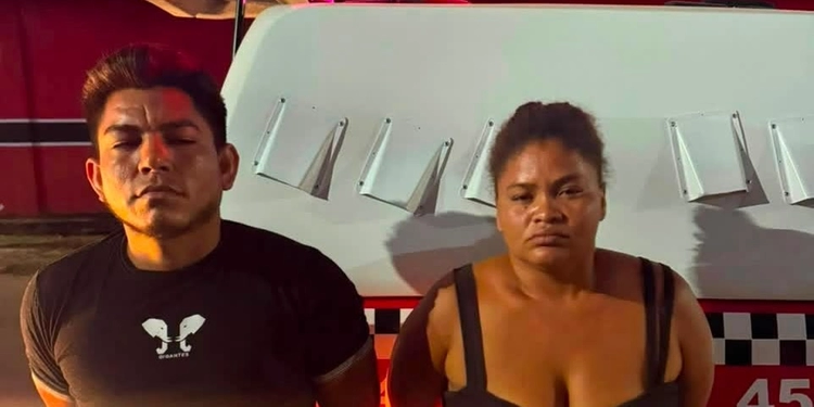 Elton Portilho de Carvalho e Erica Cristina Pantoja da Conceição foram presos (Foto: Reprodução / Portal Tailândia)