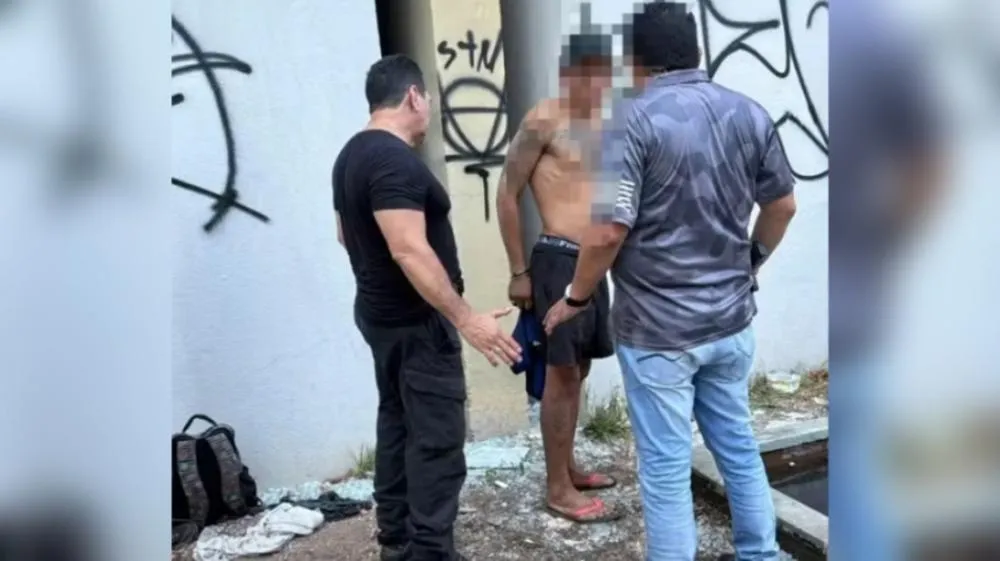Suspeito de matar homem a facadas é preso em Santarém. ( Foto: Foto: Redes Sociais )