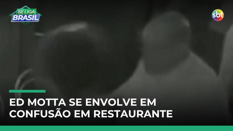 Cantor Ed Motta arremessa cadeira durante confusão em restaurante no Rio